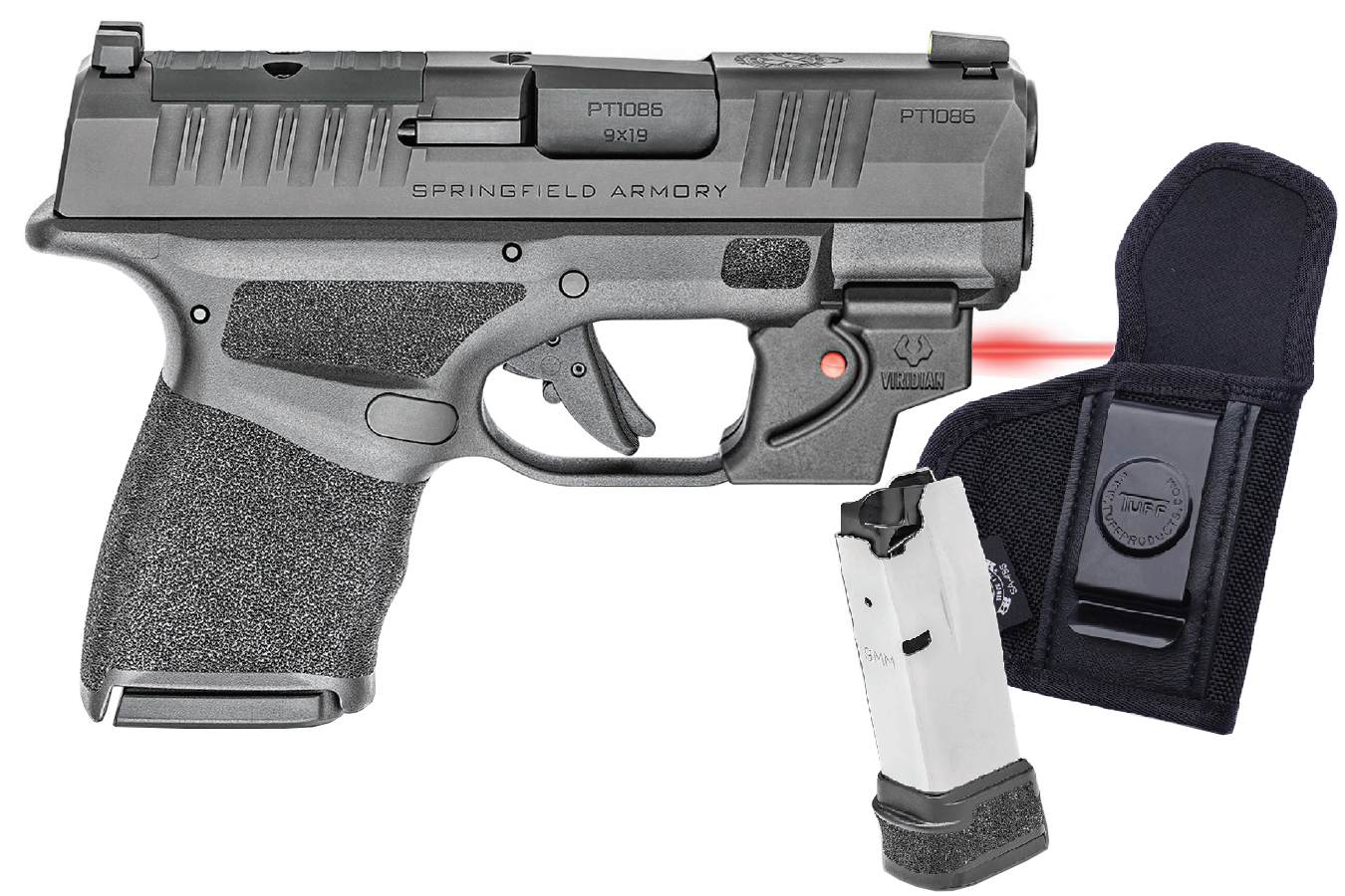 Springfield Hellcat OSP 9mm Micro-Compact Optics Ready Pistol w/ Laser, Holster, 3 Mags